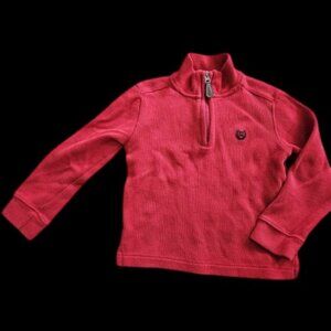 CHAPS Red Half Zip Pullover Top Boys Size 4 4T